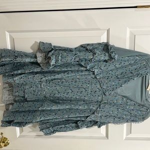 Stevie May Blue Floral Dress sz XS
